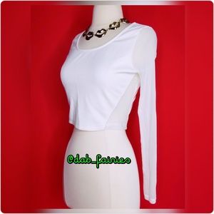 💄Price firm💄Sexy white crop top